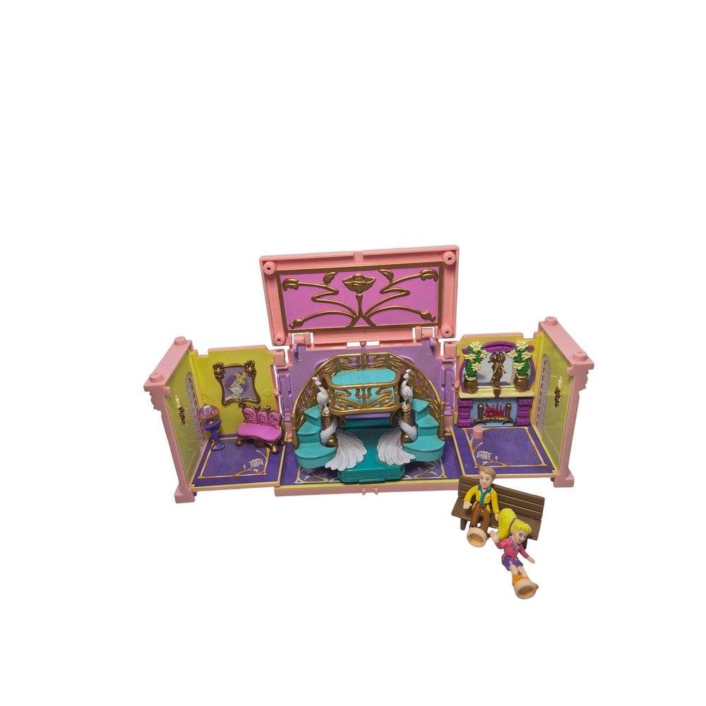 1999 Vtg 90s Polly Pocket Deluxe Dream Builders Mansion Stairs Grand Entrance